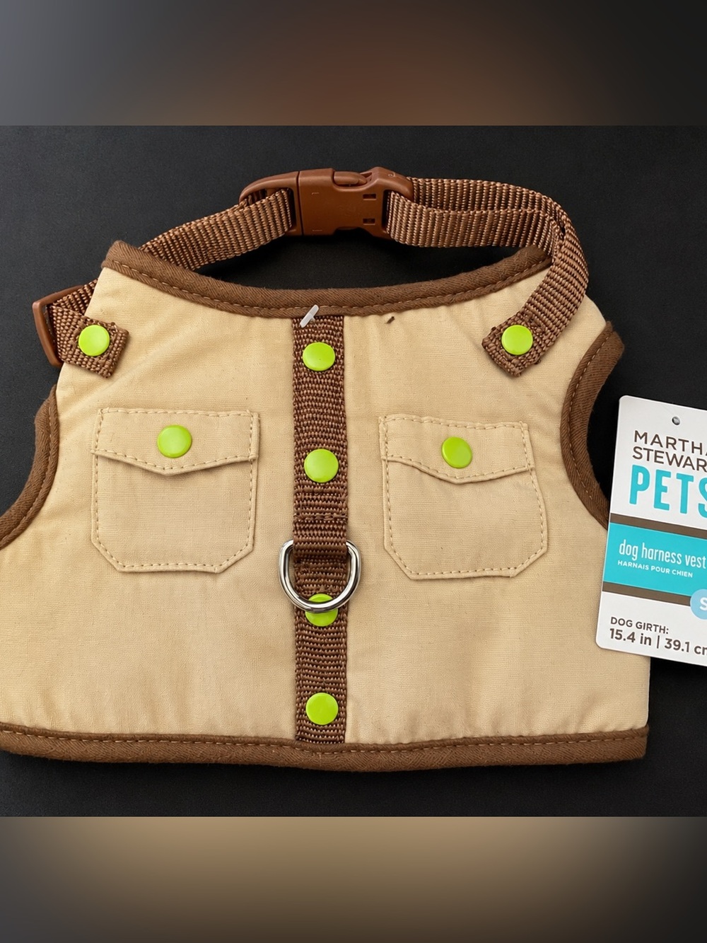 NWT Martha Stewart Dog Harness Vest Size Small